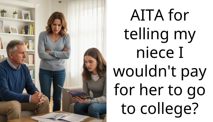 AITA for telling my niece I wouldn’t pay for her to go to college?