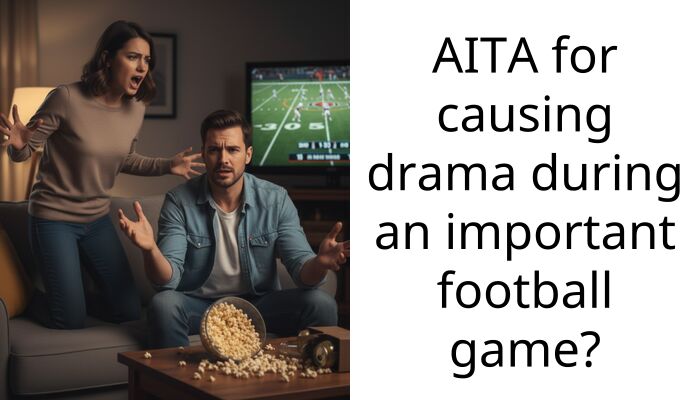 AITA for causing drama during an important football game?