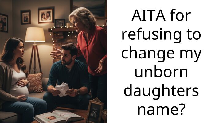 AITA for refusing to change my unborn daughters name?