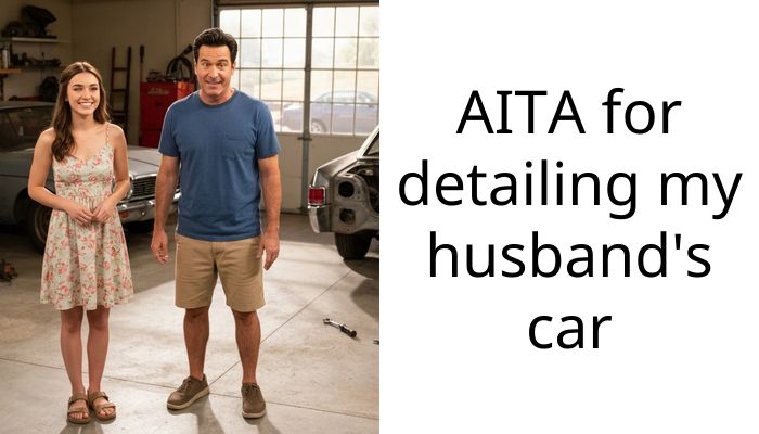 AITA for detailing my husband’s car