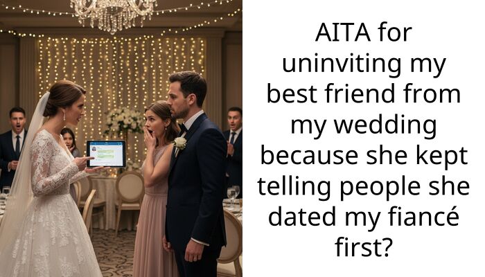 AITA for uninviting my best friend from my wedding because she kept telling people she dated my fiancé first?