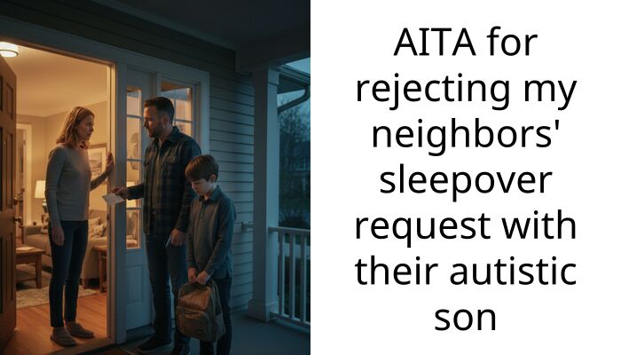 AITA for rejecting my neighbors’ sleepover request with their autistic son