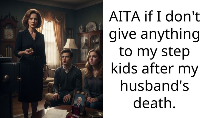 AITA if I don’t give anything to my step kids after my husband’s death.