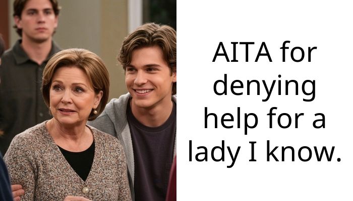AITA for denying help for a lady I know.