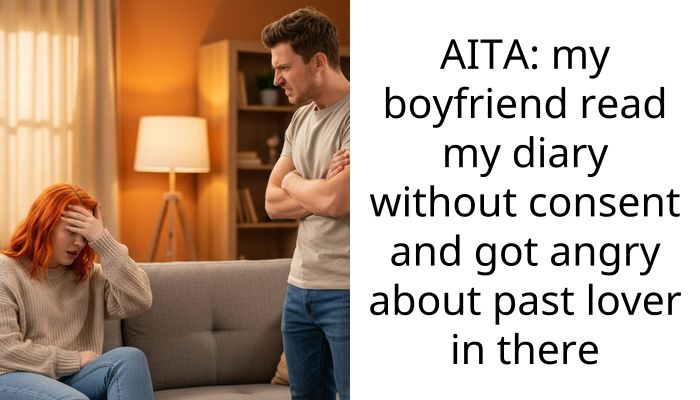 AITA: my boyfriend read my diary without consent and got angry about past lover in there