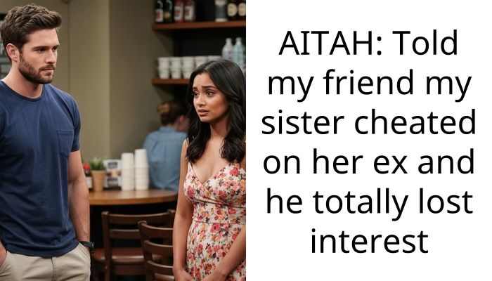 AITAH: Told my friend my sister cheated on her ex and he totally lost interest