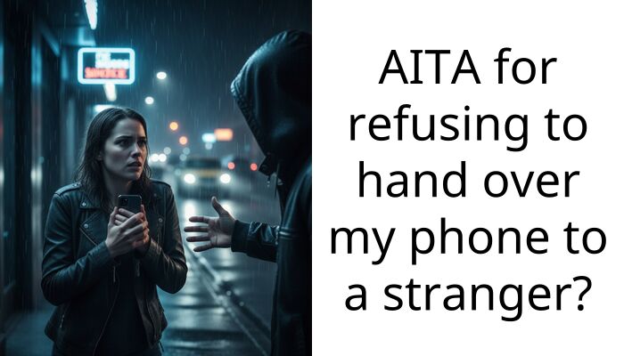 AITA for refusing to hand over my phone to a stranger?