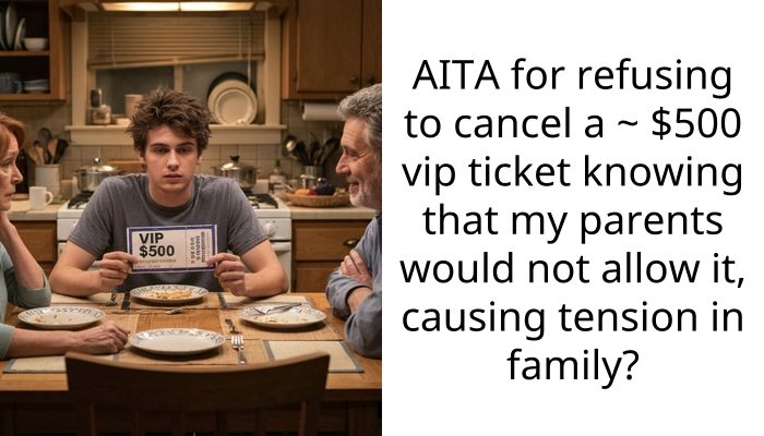 My Parents Are Demanding I Cancel My $500 Concert Ticket Because It Is A Sin