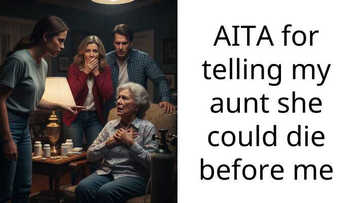 AITA for telling my aunt she could die before me