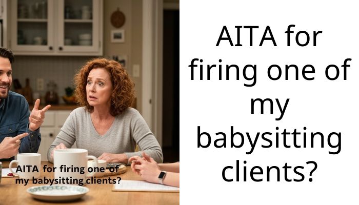 AITA for firing one of my babysitting clients?