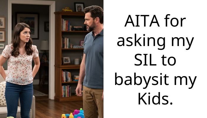 My husband blocked his pregnant sister because she refused to babysit our three kids for free