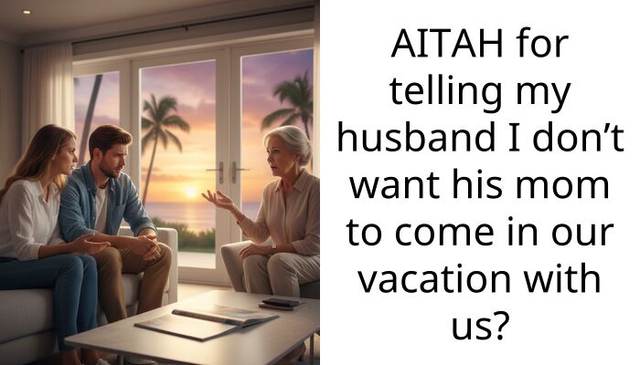AITAH for telling my husband I don’t want his mom to come in our vacation with us?