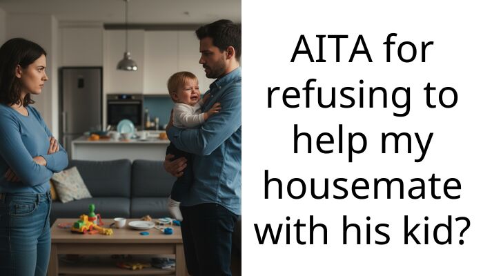 AITA for refusing to help my housemate with his kid?