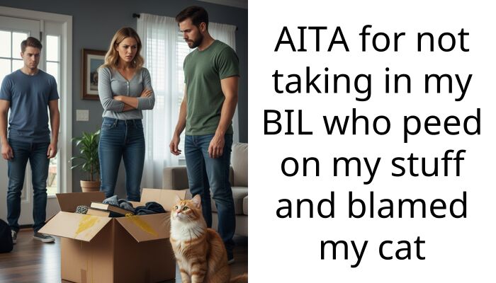 Redditor Shocked After Finding Out That Her Brother-In-Law Was P*eing On Her Stuff And Blaming It On Her Cat