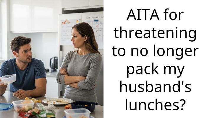 AITA for threatening to no longer pack my husband’s lunches?