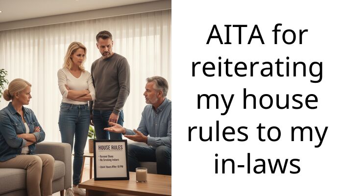 AITA for reiterating my house rules to my in-laws