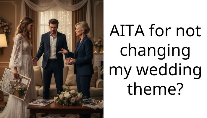 AITA for not changing my wedding theme?