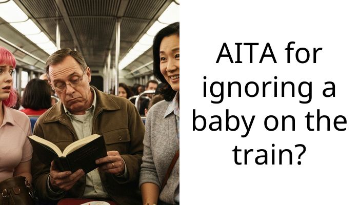 AITA for ignoring a baby on the train?