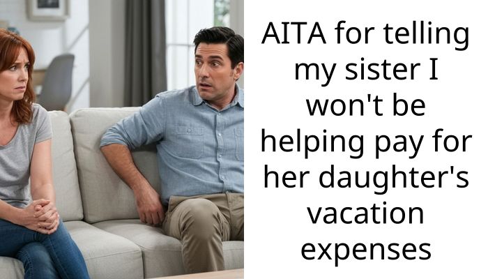 AITA for telling my sister I won’t be helping pay for her daughter’s vacation expenses