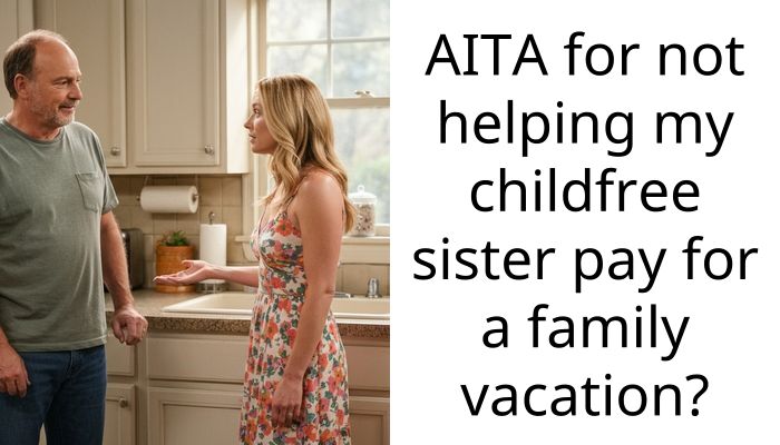 AITA for not helping my childfree sister pay for a family vacation?