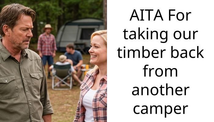 AITA For taking our timber back from another camper