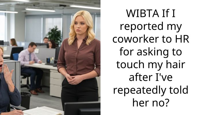 WIBTA If I reported my coworker to HR for asking to touch my hair after I’ve repeatedly told her no?