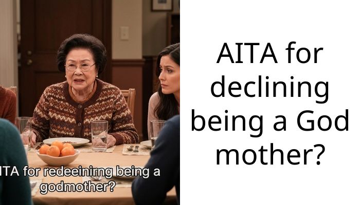 AITA for declining being a God mother?