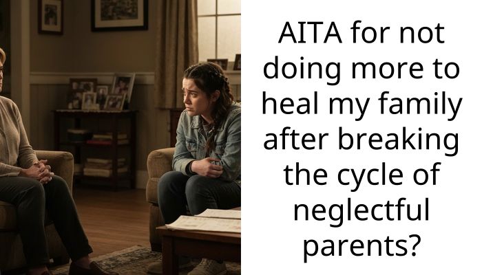 AITA for not doing more to heal my family after breaking the cycle of neglectful parents?
