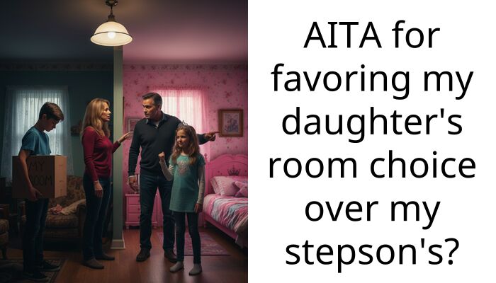 AITA for favoring my daughter’s room choice over my stepson’s?