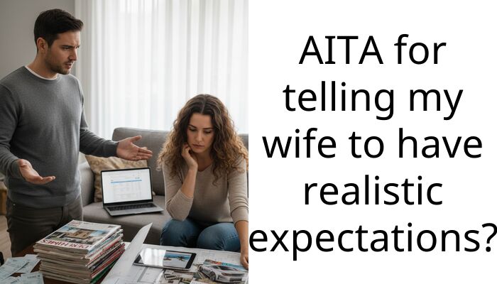 AITA for telling my wife to have realistic expectations?