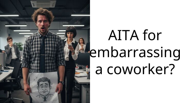 AITA for embarra*sing a coworker?