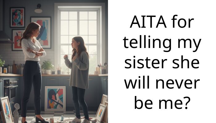 AITA for telling my sister she will never be me?