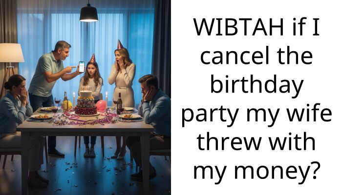 Wife spent our last savings on a surprise party I can’t afford and won’t cancel it