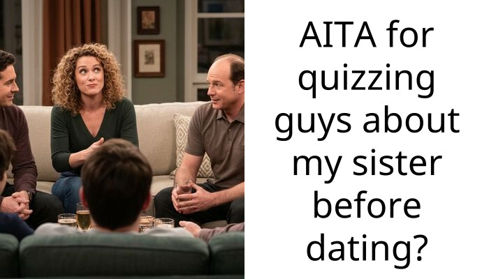 AITA for quizzing guys about my sister before dating?