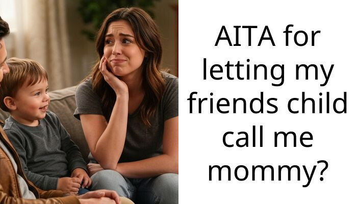 AITA for letting my friends child call me mommy?