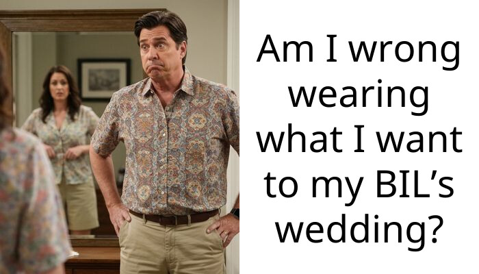 Future SIL called my dress an attempt to upstage her and expects me to wear a $12 potato sack