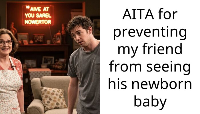 AITA for preventing my friend from seeing his newborn baby