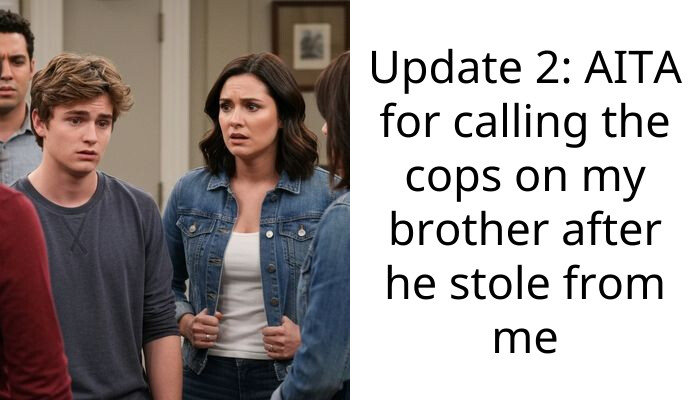 Update 2: AITA for calling the cops on my brother after he stole from me