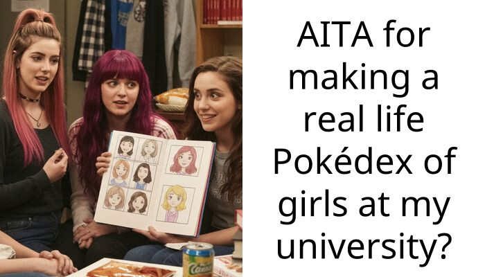 AITA for making a real life Pokédex of girls at my university?