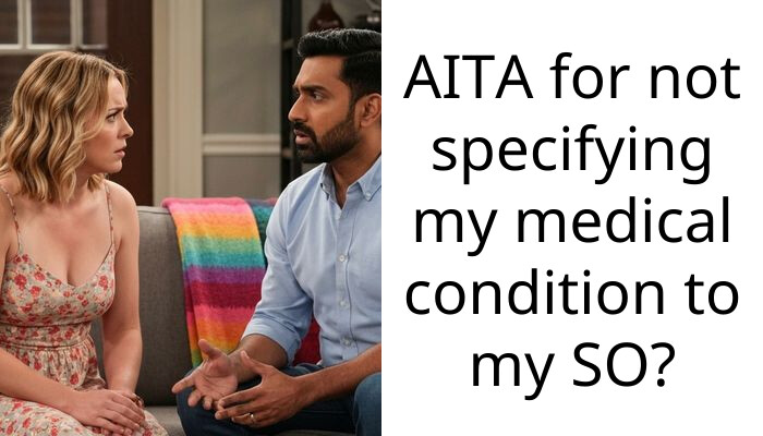 AITA for not specifying my medical condition to my SO?