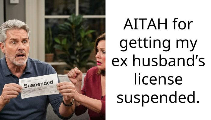 AITAH for getting my ex husband’s license suspended.