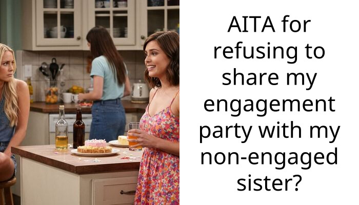 AITA for refusing to share my engagement party with my non-engaged sister?