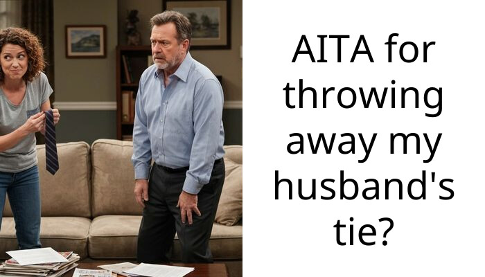AITA for throwing away my husband’s tie?