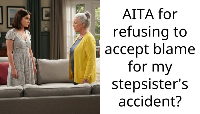 AITA for refusing to accept blame for my stepsister’s accident?