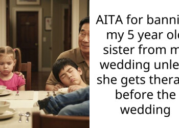 AITA for banning my 5 year old sister from my wedding unless she gets therapy before the wedding
