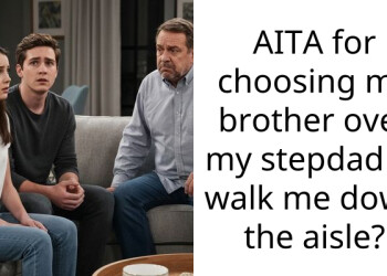 AITA for choosing my brother over my stepdad to walk me down the aisle?