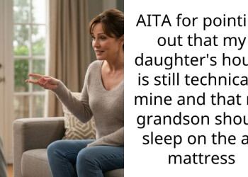 AITA for pointing out that my daughter’s house is still technically mine and that my grandson should sleep on the air mattress