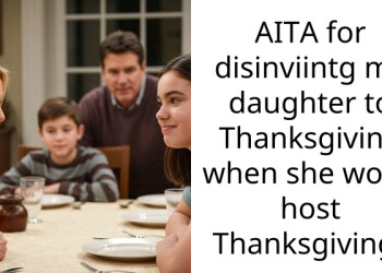 Daughter Refused To Host Thanksgiving Again So I Banned Her From Attending Entirely