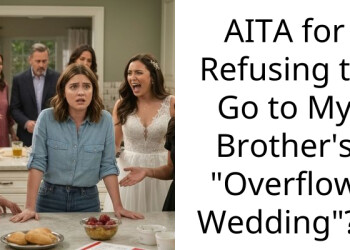 My brother relegated me to an overflow room at his wedding and said we aren’t close enough