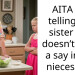 AITA for telling my sister she doesn’t have a say in my nieces diet